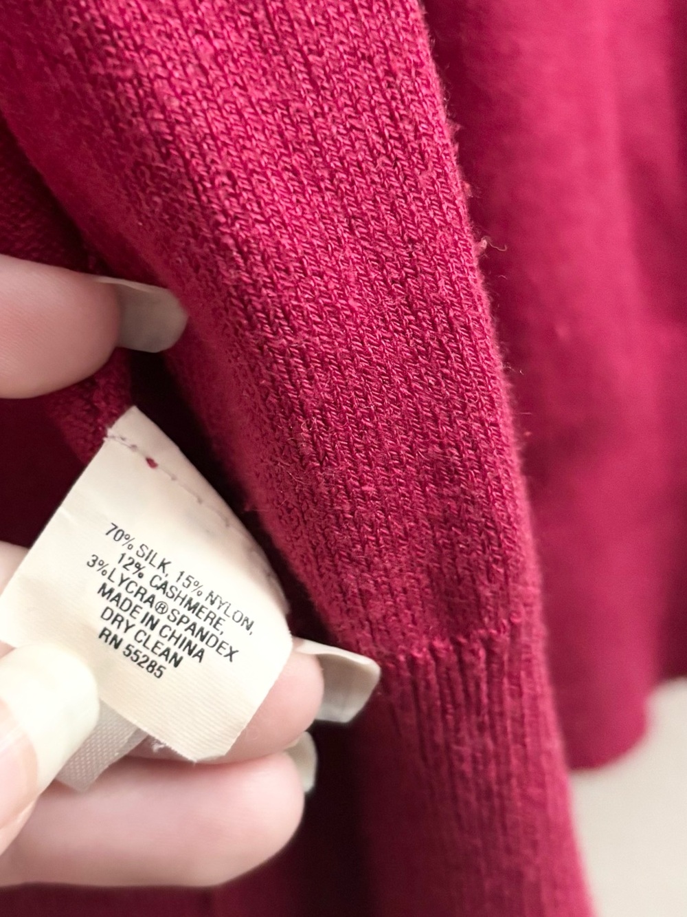 5/$25 🩷 Silk Express Women's Dark Berry Button-Front Cardigan - Picture 4 of 6
